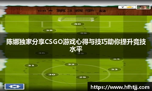 陈娜独家分享CSGO游戏心得与技巧助你提升竞技水平